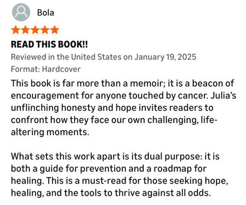 1_Chronicles of a cancer survivor book_Review